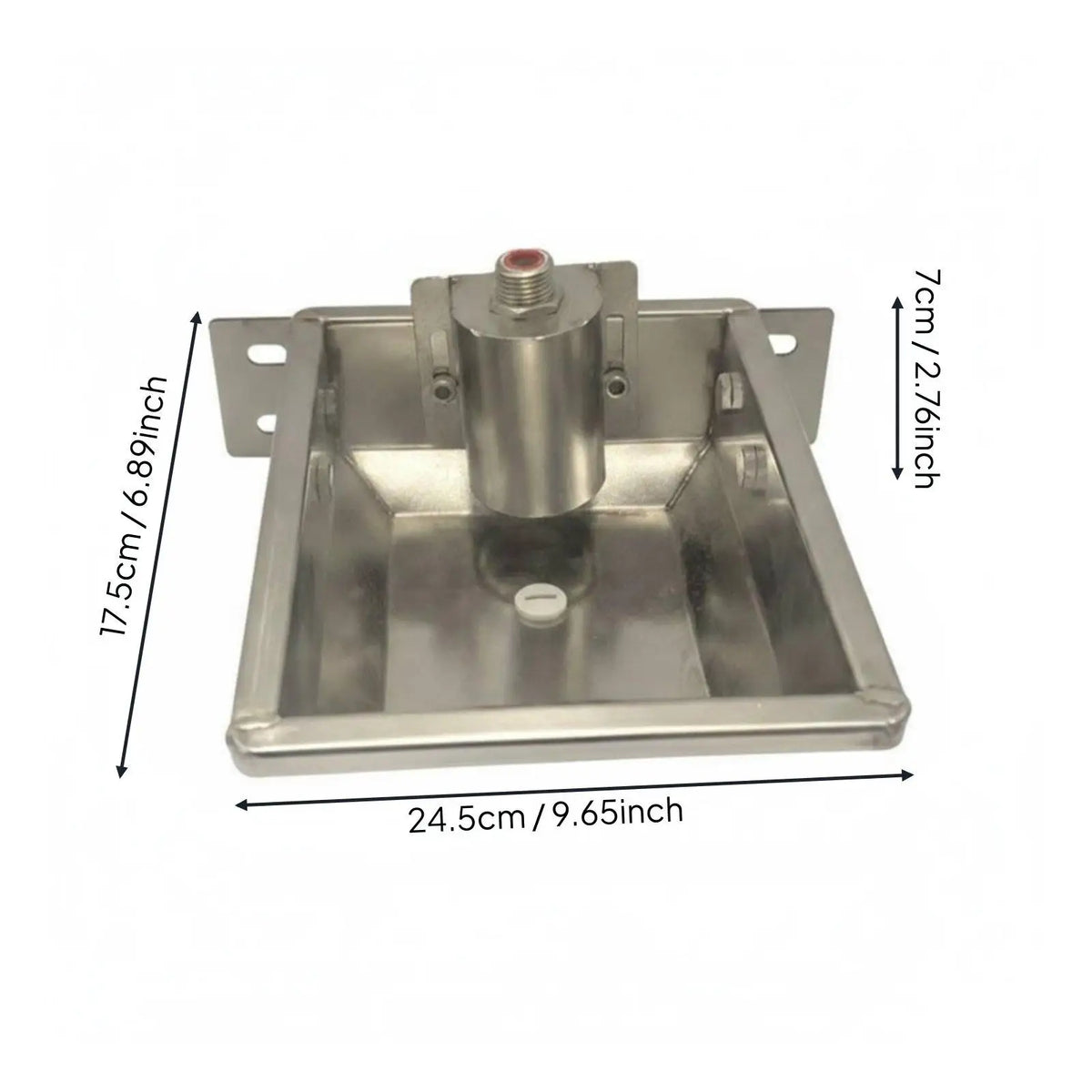 Livestock Drinking Vessel Large Capacity Stainless Steel Water Trough Automatic Refill Bowl for Sheep Goats Cattle Horse Barn
