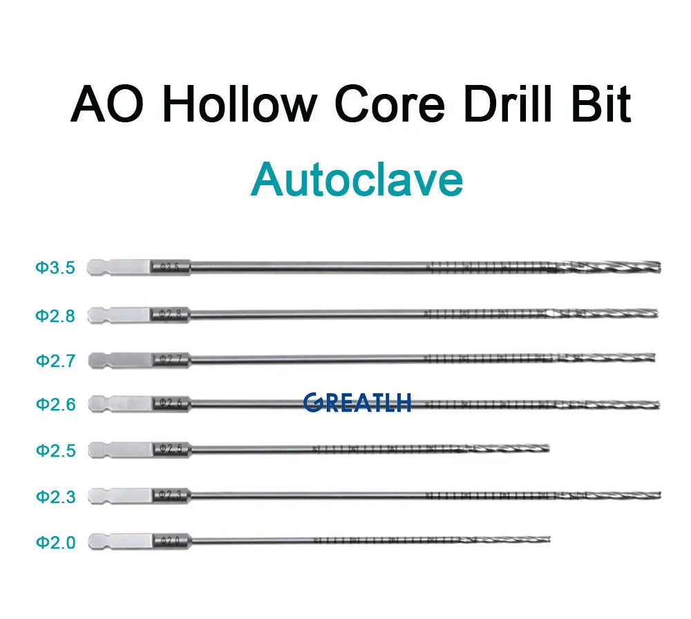 Orthopedic Surgery AO Quick Fit Drill Bits Veterinary Pets Surgical Instruments Medical Supplies and Equipment Stainless Steel