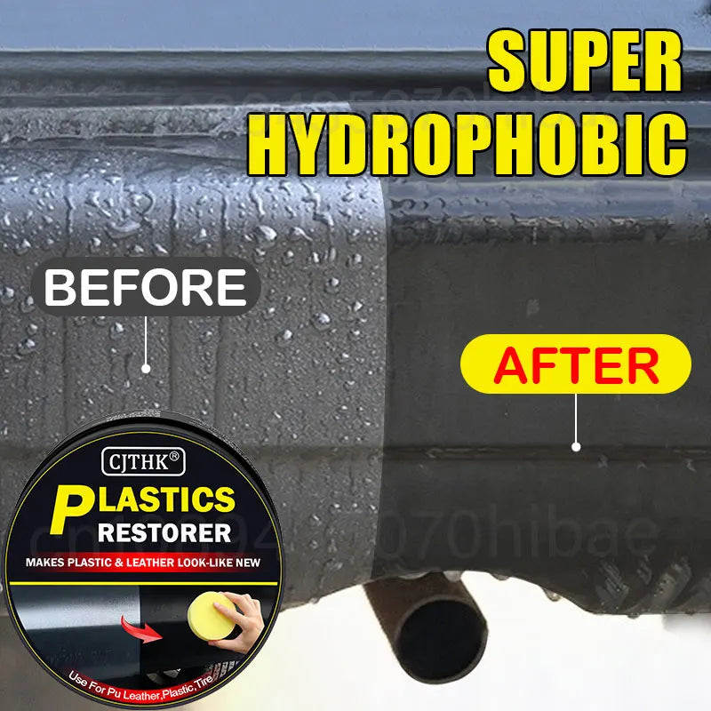 Car Plastic Restorer Back To Black Gloss Auto Interior Leather & Panel Renewal Wax Coating Agent Auto Polish And Repair Coating