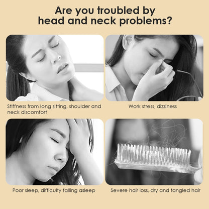 Wooden Meridian Massage Comb Anti-static 6-Claw Head Massager Promote Blood Circulation Body BGua Sha Tool Head Massage Brush