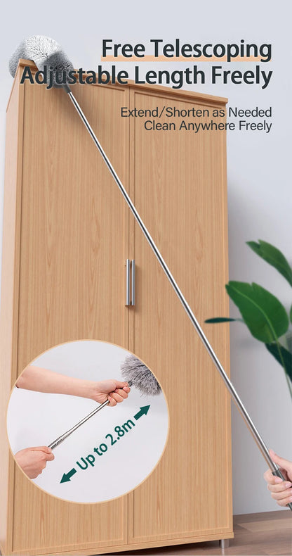 Extendable Microfiber Duster Retractable Duster Brush Household Cleaning Tools Dust Remover Brush For Dust Cleaning CCD001