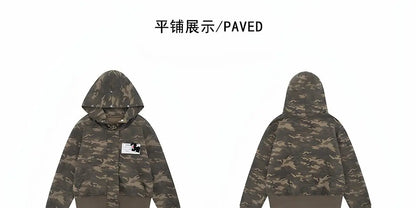 Casual Y2K Vintage Streetwear Slim Fit Winter Coat Fur Collar Hoodie Jacket American Retro Warm Outerwear Women Girls Ladies New