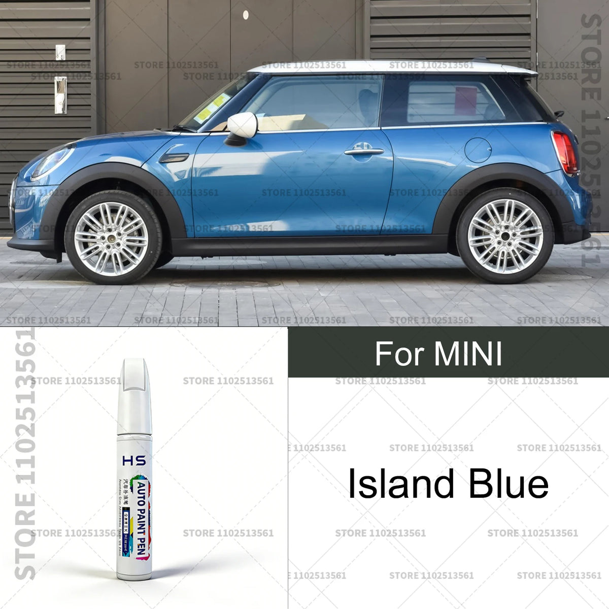 Car Paint Repair Pen Touch Up Scratch Remover DIY Auto Accessories For 2001-2025 MINI Black White lsland Blue Gold Green Grey