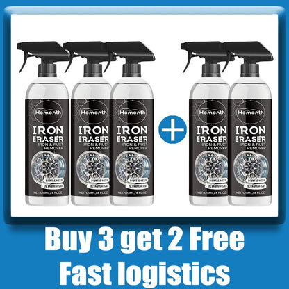 Car Wheel Rust Remover Spray Effective Cleaner Alloy Rims & Tire Stains Fast-Acting For Car Detailing Restores Shine 1-22pcs