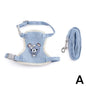 Newest Cute Cat Harness and Leash Set Bunny Pet Accessories Vest Harnesses Small Dog Leashes for Outdoor Walking Pets Supplies