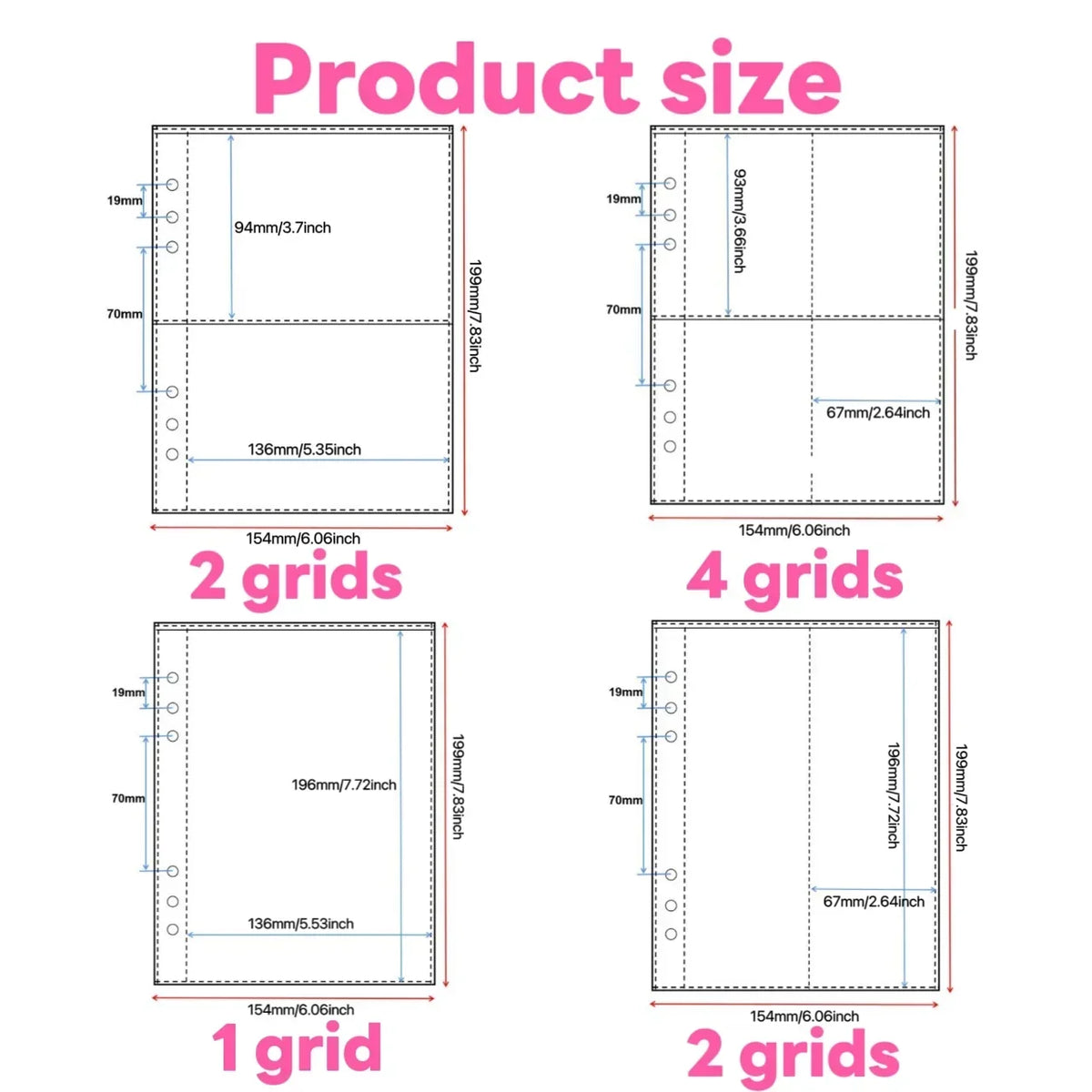 10pcs A5 Kpop Loose-leaf Collect Book Photo Cards Album Inlay Idol Card Collect Book Inner Page Stationery Birthday Gift포토카드 바인더