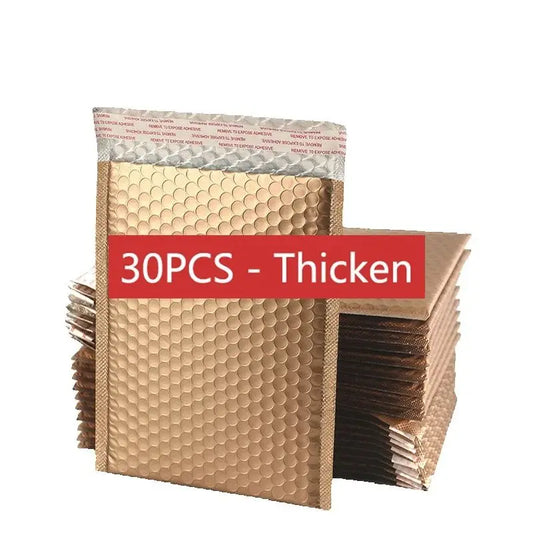 30 PCS Holographic Mailer Laser Bubble Mailers Padded Envelopes Packaging Bags for Business Bubble Mailers Shipping Packaging