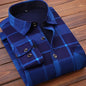 2025Men's Casual Warm Shirts Autumn Winter Long Sleeve Plaid Shirt Thick Warm Tops Men High Quality Soft Large Size Shirt Camisa