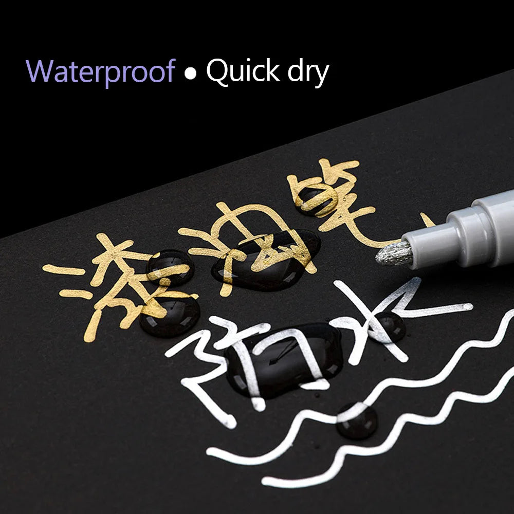 Waterproof Car Scratch Repair Pen Auto Wheel Tire Oily Painting Mark Pen Touch Up Paint Fill Remover Vehicle Tyre Paint Marker
