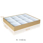 Luxury Gold White PU Leather Necklace Ring Earring Holder Jewelry Tray Series Jewelry Disply Jewellery Organizer Box