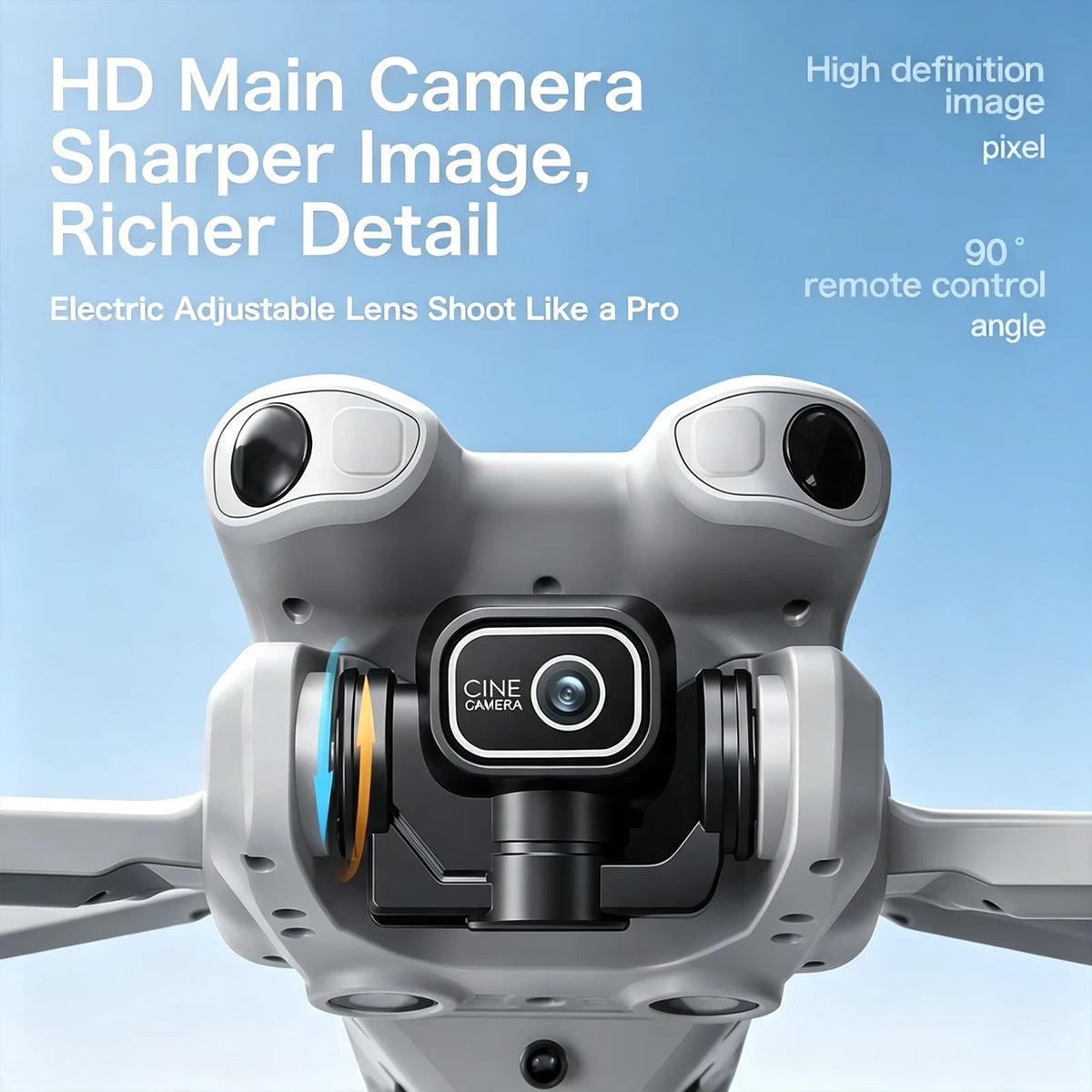 GT50 RC Drone Professional 4K HD Dual Cameras UAV Intelligent Obstacle Avoidance Dron Optical Flow Hovering Quadcopter Kid Gifts