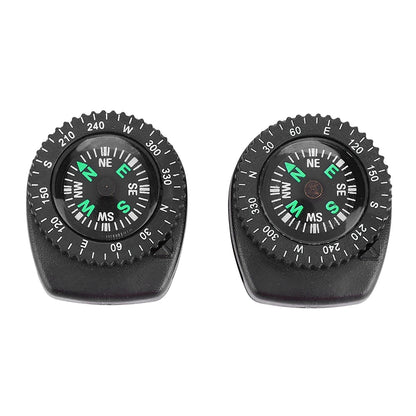 2pcs Compass for Watch Sliding Navigation Wristband Portable Beautiful Appearance Compasses Suitable for Outdoor Camping Boating