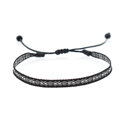 KKBEAD Wholesale Handwoven Bracelet Colombia Cloth Braided Wristband Bracelets for Women Men Gift Hippie Boho Friendship Jewelry