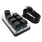6 Keys 1 Knob RGB Programming Macro Gaming Knob Keypads Mini Custom Programming Keyboard USB Mechanical Keyboard for Photoshop