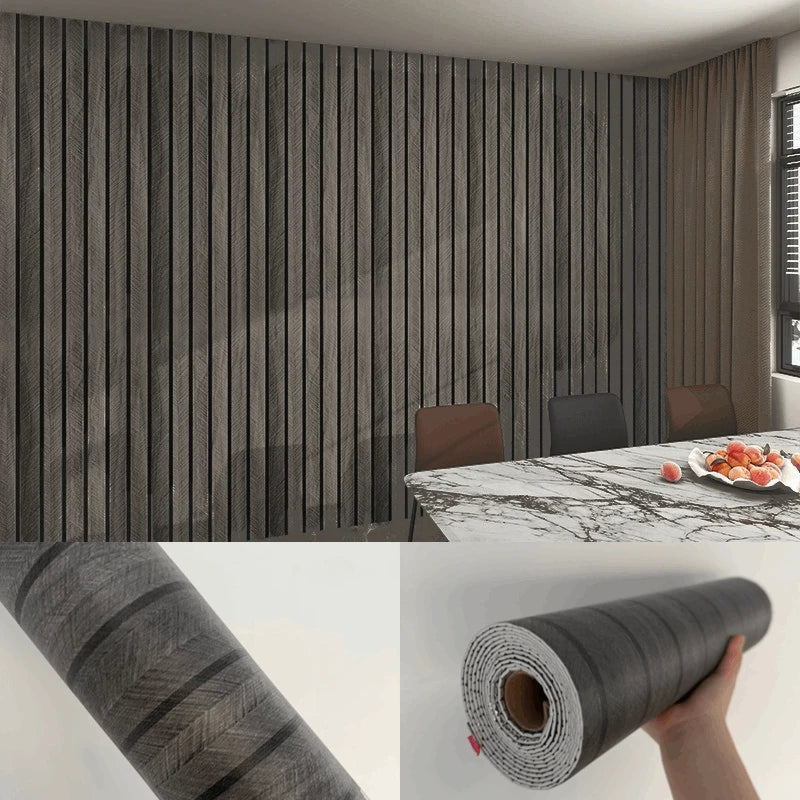 Thick Wood Grain Self-adhesive Wall Sticker Waterproof for Home Decortion Peel and Stick Foam Wallpaper Bedroom Living Room