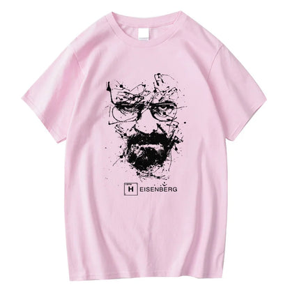 Men Fashion Casual Top Quality Cotton Blend Breaking Bad T Shirts Men Heisenberg Camisetas Hombre Men Cool Tee Shirt Tops