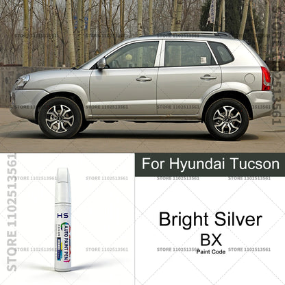 Car Paint Repair Pen Touch Up Scratch Remover DIY Auto Accessories For 2004-2025 Hyundai Tucson White Brown Black E9 BN Blue BU