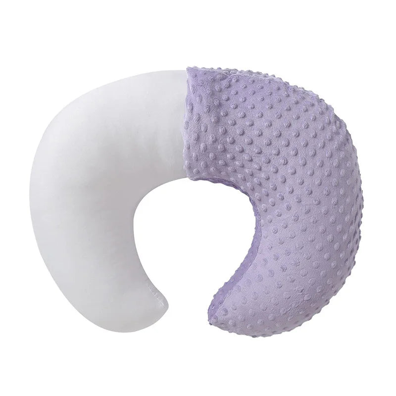 Soft Breathable Nursing Pillow Solid Color Back Support Cushion Baby Feeding Pillow Comfortable Nursing Aid Maternity Essential