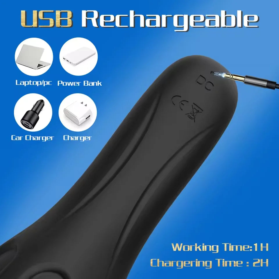 Glans Trainer Male Penis Massage Tongue Licking Stimulate Oral Vibrator Blowjob Delay Endurance Masturbator Sex Toys for Men 18+