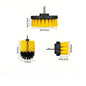 Nylon Round Cleaning Brush Set for Electric Drill High-Density Bristle Carpet And Glass Cleaning Tool Kit.