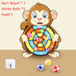 Animals Dart Board Games for Kids Montessori Target Sports Game Toys with 2 Sticky Balls Educational Games for Children Boy Girl