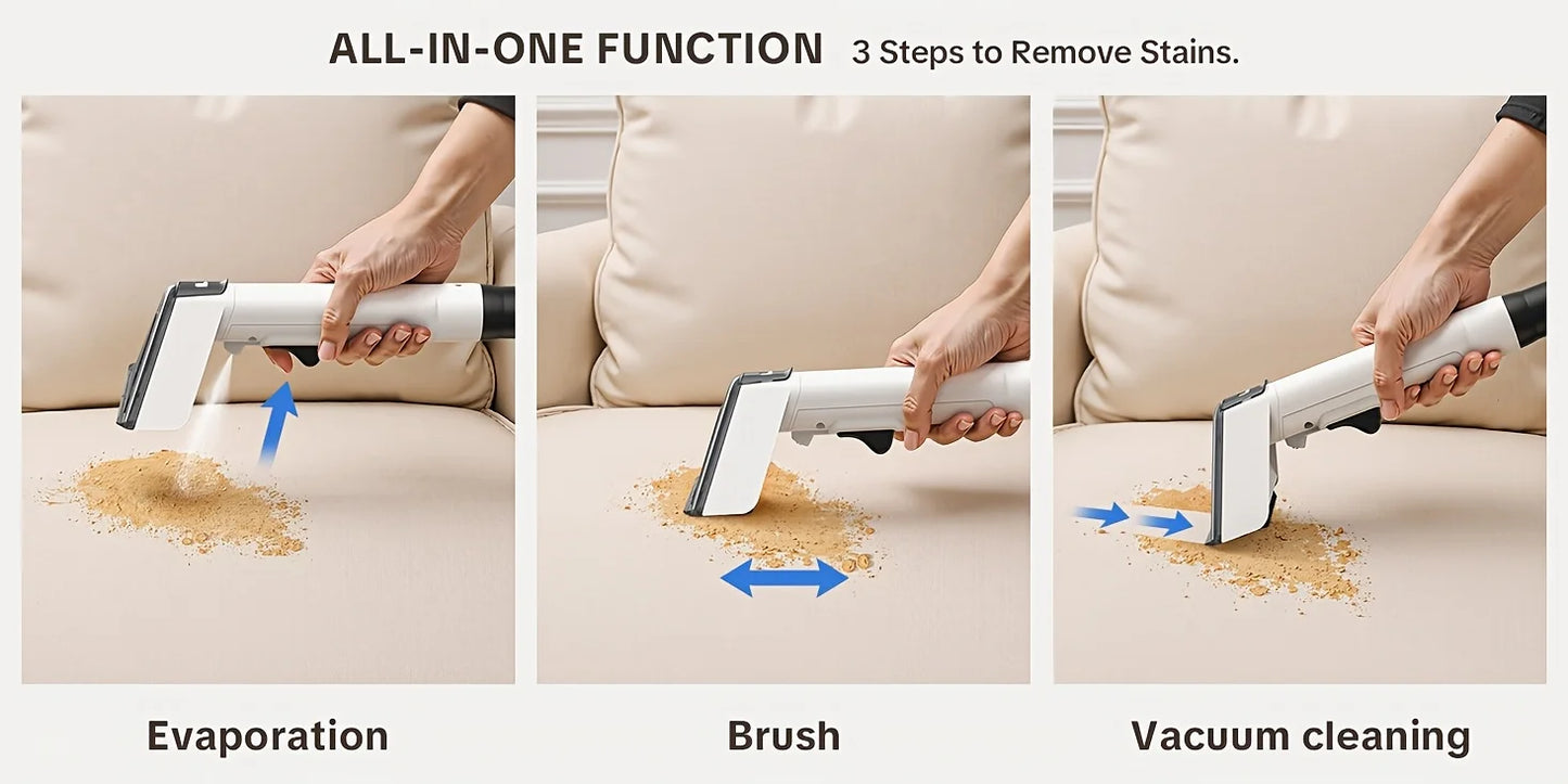 Lubluelu V8 Instant Heated Function Carpet Cleaner Machine 15Kpa Powerful Suction Hot Water Upgrade Portable Carpet Cleaning Machines for Pet Stains with Cleaning Tools & Self-Cleaning for Car/Couch/Rug/Spot
