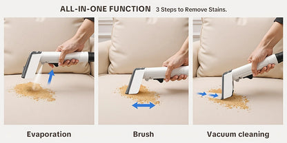 Lubluelu V8 Instant Heated Function Carpet Cleaner Machine 15Kpa Powerful Suction Hot Water Upgrade Portable Carpet Cleaning Machines for Pet Stains with Cleaning Tools & Self-Cleaning for Car/Couch/Rug/Spot