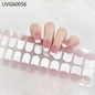16/20/22Tips Semi-Cured Gel Nail Wraps Full Cover Manicure DIY Waterproof Long Lasting Gel Nail Stickers set for UV Lamp Need
