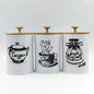 3Pcs Canister Set for Kitchen Counter, Coffee Sugar Tea Canister, Metal Vintage Kitchen Containers, Food Storage Containers