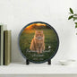 Personalized Kitty Portrait Photo Slate Rock Plaque Loss‑of‑Cat Memorial Stone Outdoor Pet Grave Remembrance Souvenir Ornament