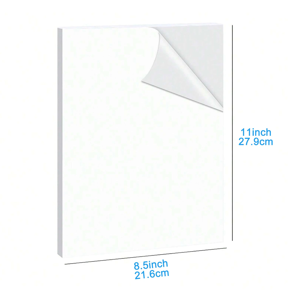 ESHANG A4/Letter High Matte Printable Vinyl Sticker Paper for Inkjet Printer Self-Adhesive Sheets Dries Quickly