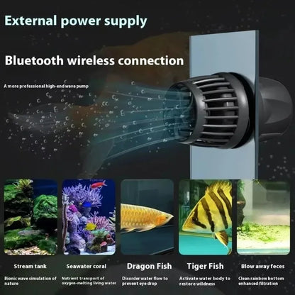 Jecod/Jebao New Cordless DMP-10M/20M-30/40M WiFi Bluetooth App Control Freshwater Saltwater Fish Tank Aquarium Wavemaker Pump