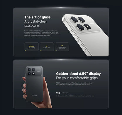 Global Version POCO F8 Pro Massive 6,210 mAh (typical) Battery 6.59" 120Hz POCO HyperRGB AMOLED Display 50MP Triple Camera with OIS