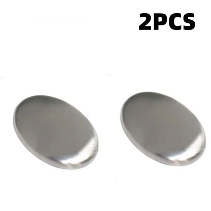 New Oval Hand Washer 304 Stainless Steel Deodorant Soap Metal Soap for Deodorizing Cleaning Kitchen Tools and Odor Removal