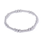 Yhpup 3/4/5/6 MM Stainless Steel Beads Daily Handmade Elastic Bracelet Bangle Waterproof Wrist Wholesale Gold Color Jewelry Men