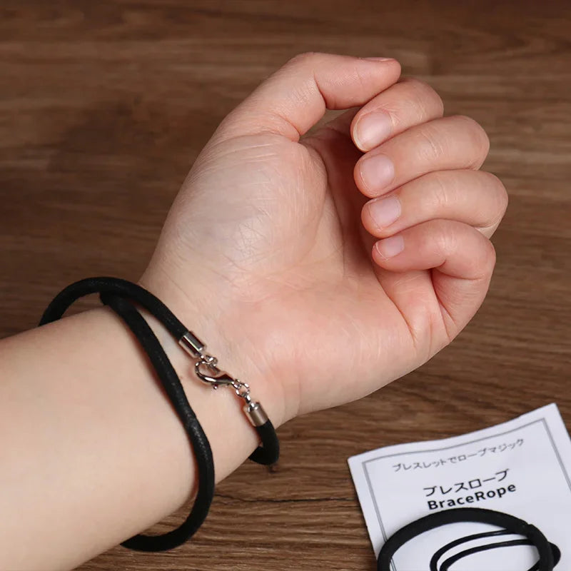 Tenyo Bracelet Hallucinatory Bracelet Rope Knot Transfer Magic Tricks Close up Interaction Magia Props Illusions Prediction Mind