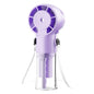 Portable Water Mist Fan Humidifier Fan Rechargeable 4 Wind Speed Hanging Neck Fan Handheld Water Spray Fan for Outdoor Travel