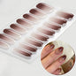 16/22 Tips Semi Cured Gel Nail Stickers for UV Lamp Designer Adhesive Nail Gel Wraps DIY Long-lasting  Nail Decoration