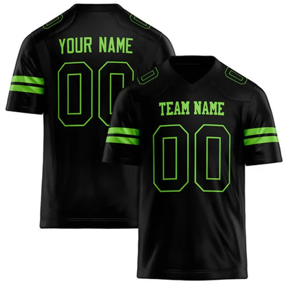 Customized Team Name Number Name Rugby T-shirt Personalized DIY V Neck Black Mens Sports T Shirt Loose Quick Dry Team Uniforms