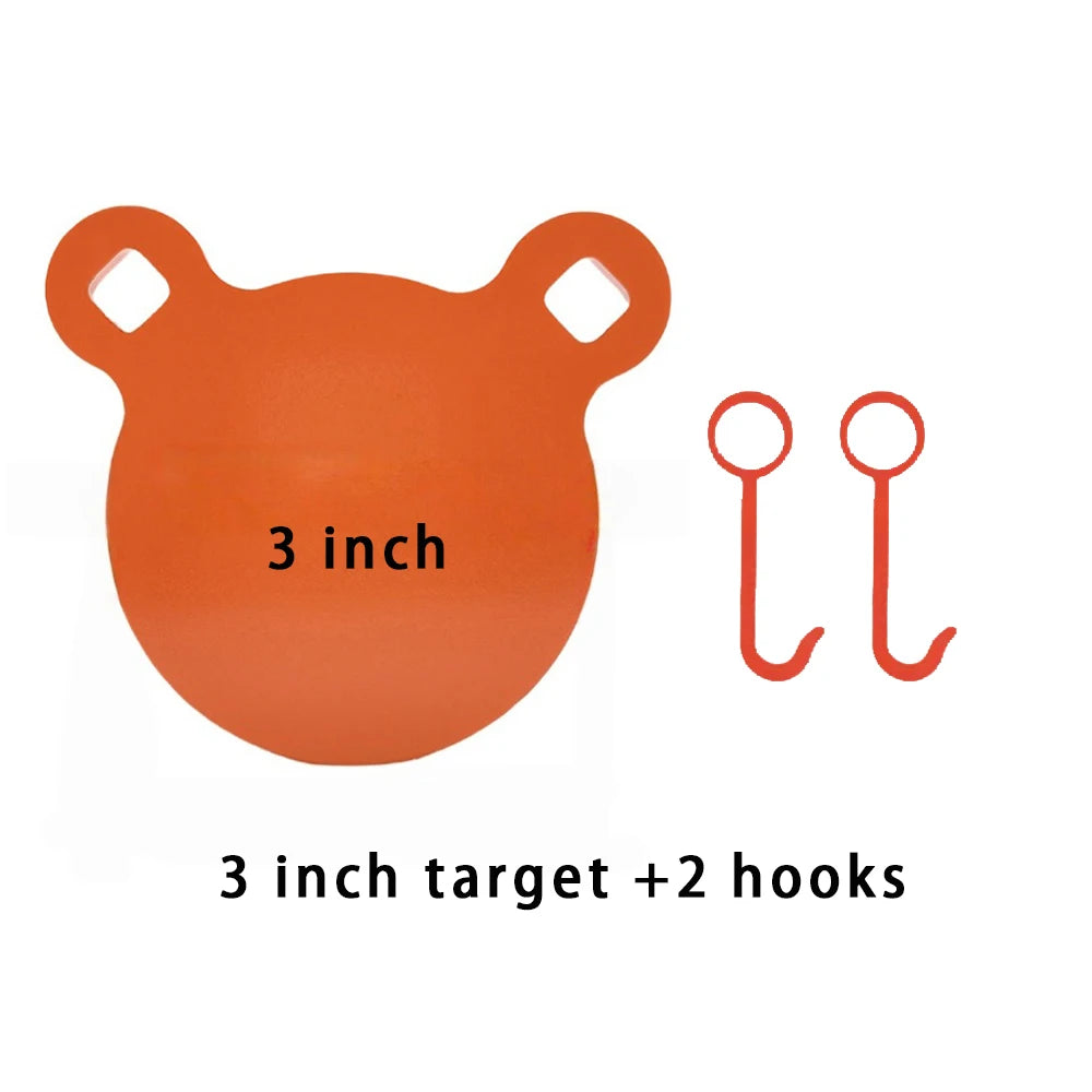 10mm thickness orange panda-shaped AR500 steel shooting practice target plate, suitable for live ammunition, strong and durable.