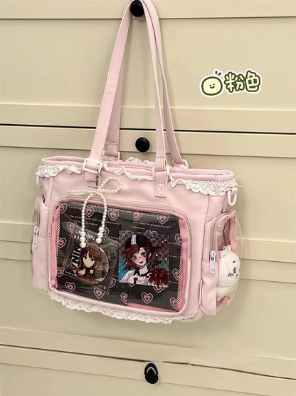 Ballet Girl Has A Large Appetite Itabag Japanese 2D Single Shoulder Cross Body Goods Bag Gift For Friends Only No Dolls No Card