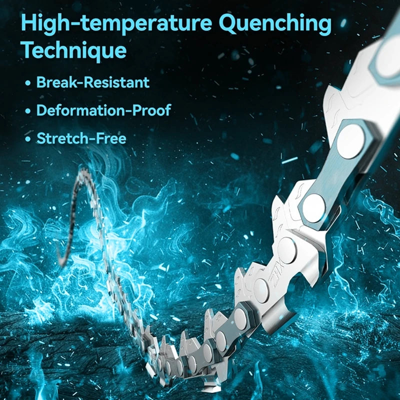600W Handheld Brushless Woodworking Chainsaw Power Tool For Makita 18V Battery 12-inch Cordless Blue Electric Chainsaw
