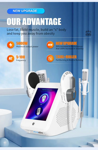 EMS Vacuum Inner Ball Roller 360 Degree Rolling Cellulite Massage Weights Loss Machine Body Muscle Body Slimming Fat Removal
