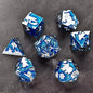 D&D Dice 7 Die Metal DND Dice Set, Weighted Metallic for Dungeons and Dragons Dice Set, Polyhedral D and D Dice Roleplaying Cube
