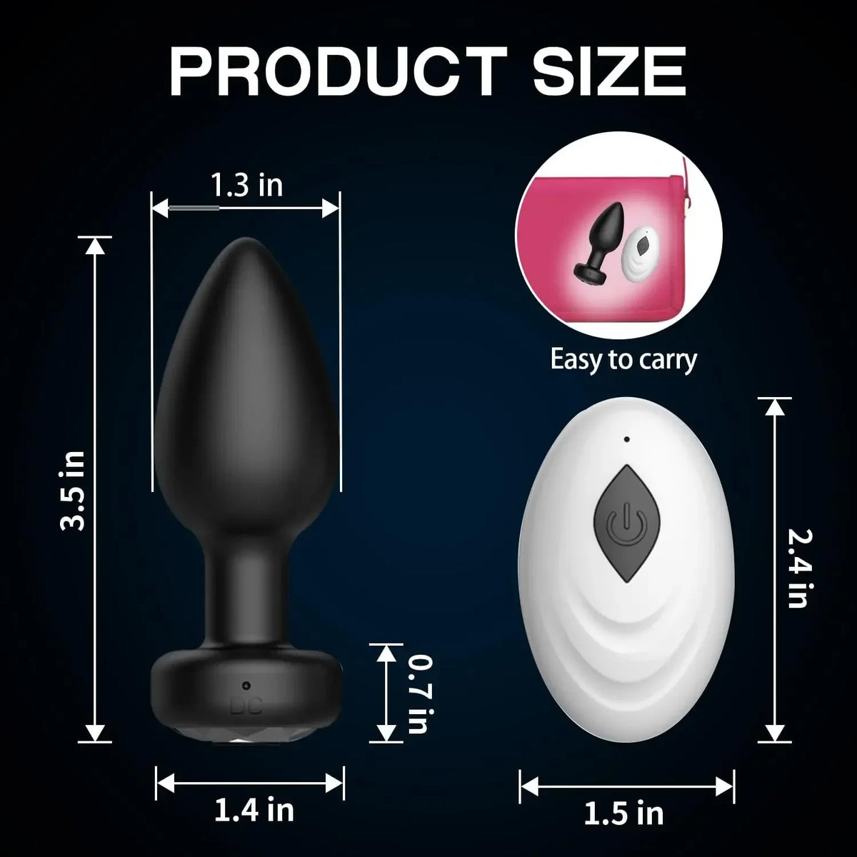 10 Speeds Anal Plug Vibrator Remote Control Men Prostate Massager Female Masturbator Adult Sex Toys for Women Men Gay Anal Plug