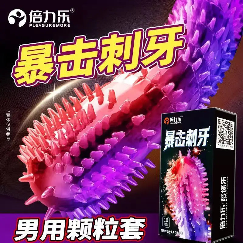 Ultra Sensitive Condom with Mace Pointed Design 10 PCS Lubricated Latex Condom Natural Feeling Safety Sex Accessories