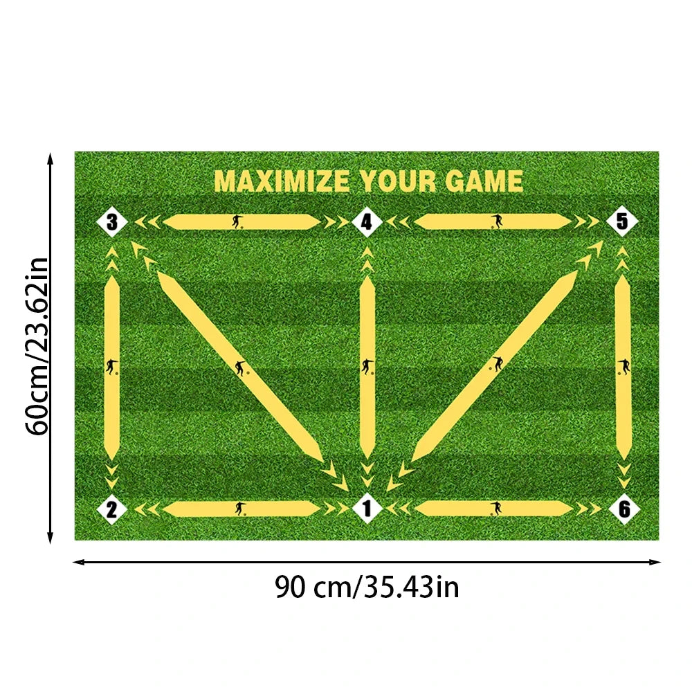 Durable non-slip football training mat Foldable carpet dribbling football training mat children's football indoor equipment