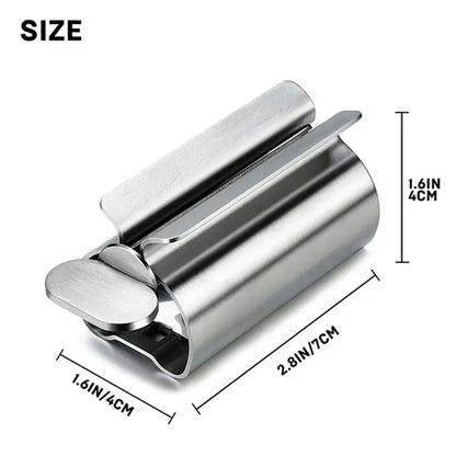 Bathroom Accessories Toothpaste Squeezer Tube Roller Stainless Steel Wringer Roller Rotate Dispenser for Ointments Cosmetics