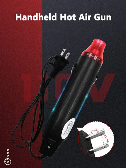 EU/US Hot Air Gun Soldering Temperature Blower Gun DIY Crafts Electric Power Hot Dryer Mini Heat Gun For Shrink Tubing Car Wrap