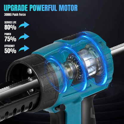 Electric Glue Gun Glass Glue Caulking Gun 4 Speeds Cordless Doors and Windows Electric Sewing Glue Tool for Makita 18V Battery